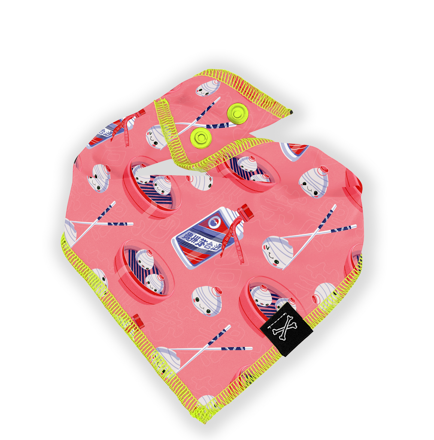 Dumpling Girls Dog Bandana • Personalized Dog Bandana • Baijiu Print