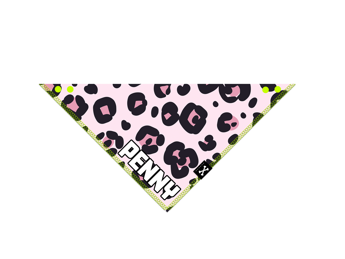Cheetah Pink Dog Bandana for Wild Animal Parties • Personalized Dog Bandana