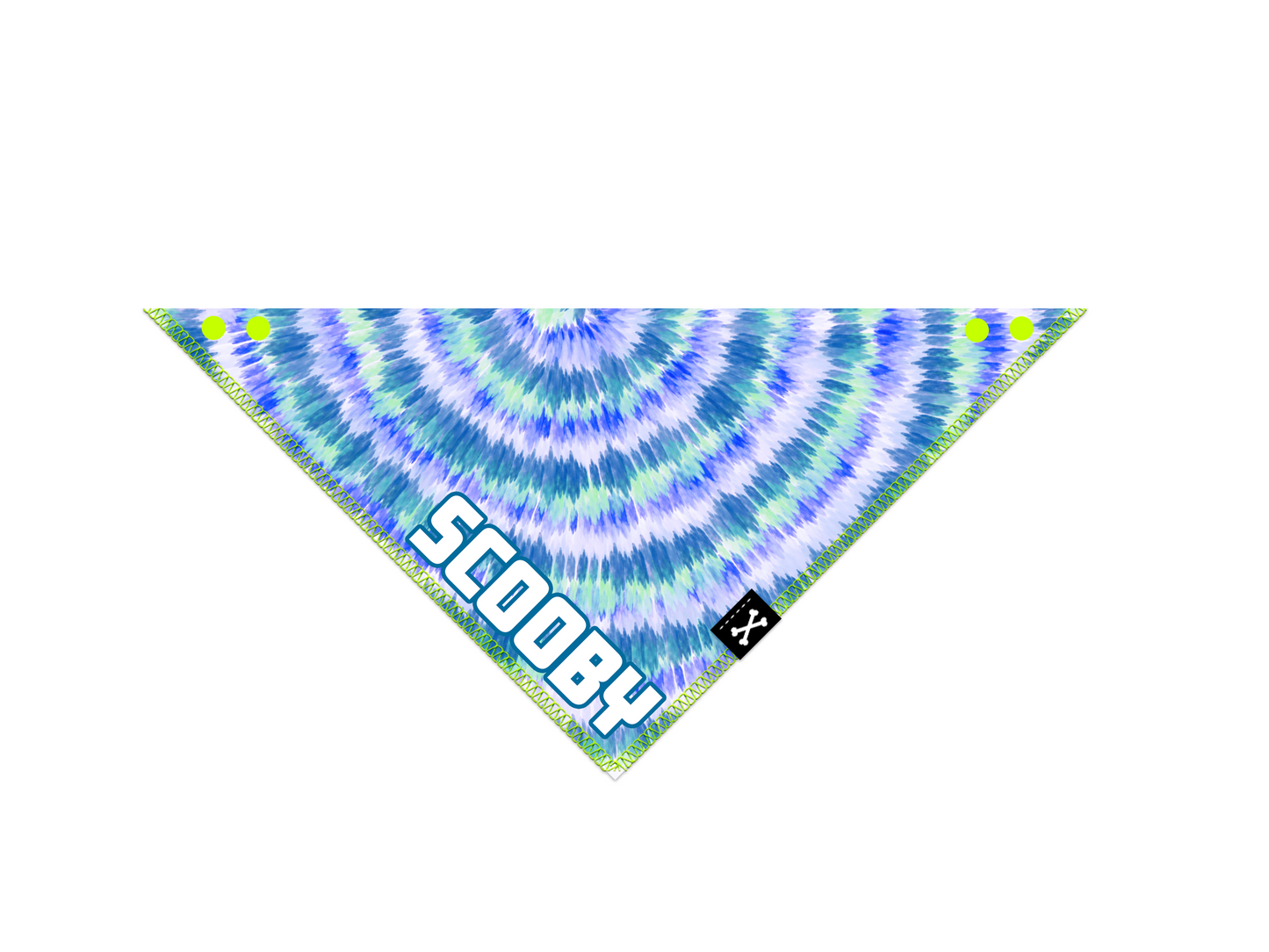 Blue Skies Tie Dye Dog Bandana • Personalized Dog Bandana
